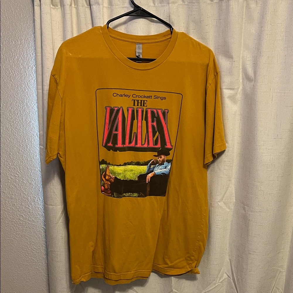Charley Crockett Concert  T-Shirt - Mustard